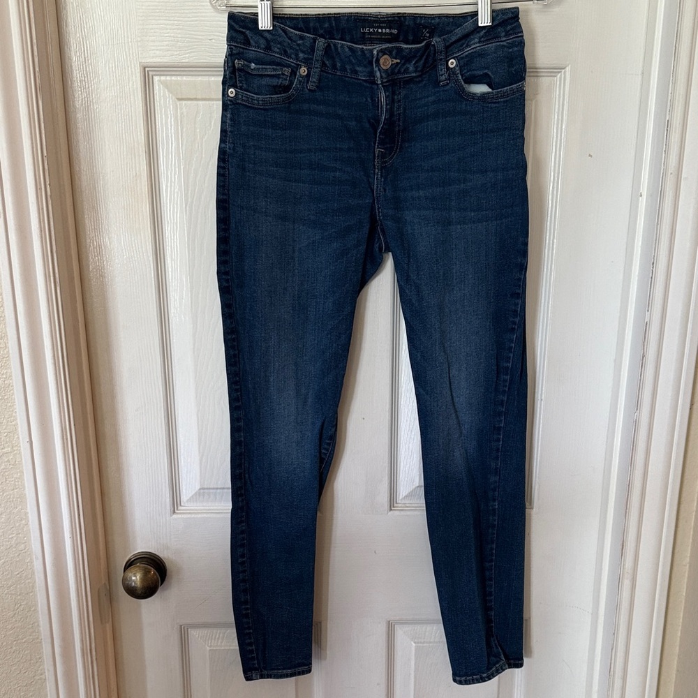 Lucky Brand Women's Dark Indigo Skinny Jeans